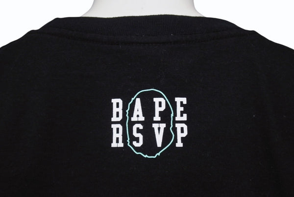 新品未使用 A BATHING APE アベイシングエイプ x RSVP アールエスヴィーピー 半袖Tシャツ サイズXL 2015年コラボ ブラック 中古 4b005640