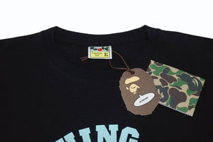 新品未使用 A BATHING APE アベイシングエイプ x RSVP アールエスヴィーピー 半袖Tシャツ サイズXL 2015年コラボ ブラック 中古 4b005640