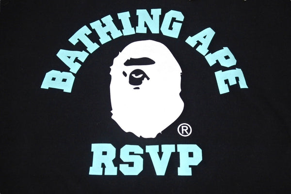 新品未使用 A BATHING APE アベイシングエイプ x RSVP アールエスヴィーピー 半袖Tシャツ サイズXL 2015年コラボ ブラック 中古 4b005640