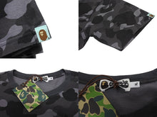画像をギャラリービューアに読み込む, 極美品 A BATHING APE アベイシングエイプ x RSVP アールエスヴィーピー 半袖Tシャツ 001CSB231901X サイズXL カモ柄 2015年 中古 4b005641