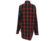 Load image into Gallery viewer, 極美品 SAINT LAURENT PARIS サンローランパリ オンブレチェック長袖シャツ 326627 Y729B サイズ38 13AW レッド 中古 4b005645