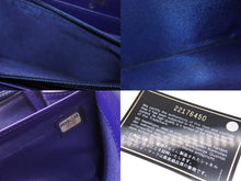Load image into Gallery viewer, 極美品 CHANEL シャネル ラウンドファスナーウォレット 長財布 22番台 パテントレザー エナメル パープル シルバー金具 中古 4b005657