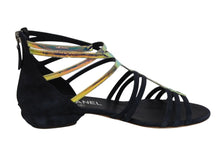 Load image into Gallery viewer, CHANEL シャネル ココマーク スウェード グラディエーターサンダル ストラップサンダル ネイビー サイズ37C 中古 美品 4b005658