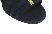 Load image into Gallery viewer, CHANEL シャネル ココマーク スウェード グラディエーターサンダル ストラップサンダル ネイビー サイズ37C 中古 美品 4b005658