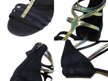 Load image into Gallery viewer, CHANEL シャネル ココマーク スウェード グラディエーターサンダル ストラップサンダル ネイビー サイズ37C 中古 美品 4b005658