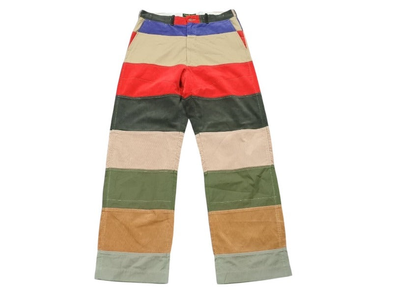 Very Good Condition SAINT MICHAEL Saint Michael PATCHWORK PANTS Patchwork Pants SM-YS1-0000-C38 Size M Corduroy Used 4b005661