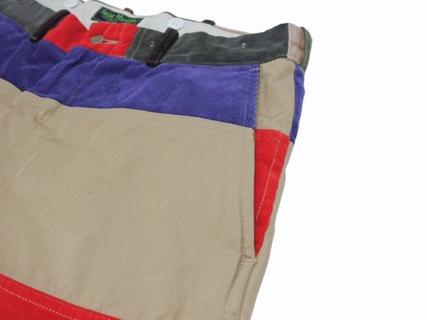 極美品 SAINT MICHAEL セントマイケル PATCHWORK PANTS パッチワークパンツ SM-YS1-0000-C38 サイズM コーデュロイ 中古 4b005661