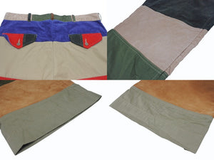 極美品 SAINT MICHAEL セントマイケル PATCHWORK PANTS パッチワークパンツ SM-YS1-0000-C38 サイズM コーデュロイ 中古 4b005661
