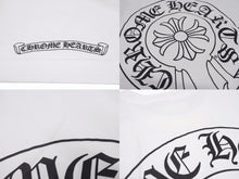 画像をギャラリービューアに読み込む, CHROME HEARTS クロムハーツ 半袖Tシャツ サイズL ホースシュー スクロールラベルロゴ プリント ホワイト 新型 美品 中古 4b005664