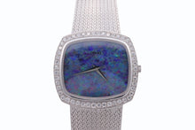 Load image into Gallery viewer, 極美品 PIAGET ピアジェ 腕時計 9435 スクエア ベゼルダイヤ オパール文字盤 手巻き 重量約83.5g 18K/0750刻印 ホワイトゴールド 中古 4b005666