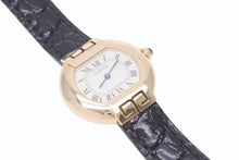 画像をギャラリービューアに読み込む, 極美品 CARTIER カルティエ 腕時計 エリプスアールデコSM クォーツ 金無垢 W1513656 K18イエローゴールド レザー ブラック 中古 4b005668