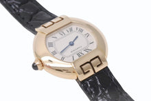 画像をギャラリービューアに読み込む, 極美品 CARTIER カルティエ 腕時計 エリプスアールデコSM クォーツ 金無垢 W1513656 K18イエローゴールド レザー ブラック 中古 4b005668
