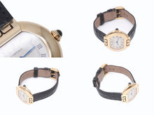 画像をギャラリービューアに読み込む, 極美品 CARTIER カルティエ 腕時計 エリプスアールデコSM クォーツ 金無垢 W1513656 K18イエローゴールド レザー ブラック 中古 4b005668