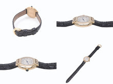 画像をギャラリービューアに読み込む, 極美品 CARTIER カルティエ 腕時計 エリプスアールデコSM クォーツ 金無垢 W1513656 K18イエローゴールド レザー ブラック 中古 4b005668