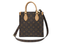 Load image into Gallery viewer, 極美品 LOUIS VUITTON ルイヴィトン サックプラBB ハンドバッグ M46265 モノグラム 2WAY PVC レザー ブラウン ゴールド金具 中古 4b005671