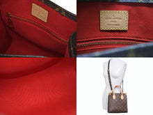 Load image into Gallery viewer, 極美品 LOUIS VUITTON ルイヴィトン サックプラBB ハンドバッグ M46265 モノグラム 2WAY PVC レザー ブラウン ゴールド金具 中古 4b005671