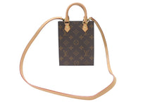 Load image into Gallery viewer, 極美品 LOUIS VUITTON ルイヴィトン プティット サックプラ ハンドバッグ M69442 2WAY モノグラム ブラウン ゴールド金具 中古 4b005673