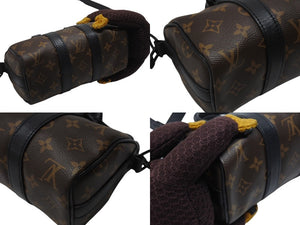 極美品 LOUIS VUITTON ルイヴィトン モノグラム LVフレンド キーポル XS モンキー 2WAY ブラウン M80118 中古 4b005675