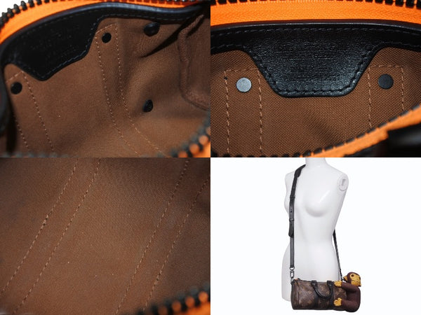 極美品 LOUIS VUITTON ルイヴィトン モノグラム LVフレンド キーポル XS モンキー 2WAY ブラウン M80118 中古 4b005675
