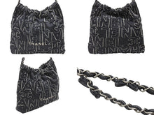 画像をギャラリービューアに読み込む, 極美品 CHANEL シャネル シャネル22 スモール チェーンショルダーバッグ AS3260 ランダム番台 24AW ココマーク デニム ブラック 中古 4b005676