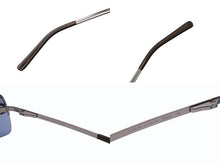 Load image into Gallery viewer, 極美品 CHANEL シャネル リムレス サングラス ココマーク 4104B イタリア製 メタル ブルー サイズ62□15 120 中古 4b005680