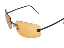 画像をギャラリービューアに読み込む, CHANEL シャネル リムレス サングラス 4035 c.126/85 サイズ63◻︎16 120 ココマーク オレンジ ブラック 美品 中古 4b005681