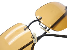 画像をギャラリービューアに読み込む, CHANEL シャネル リムレス サングラス 4035 c.126/85 サイズ63◻︎16 120 ココマーク オレンジ ブラック 美品 中古 4b005681