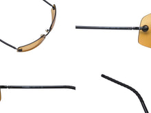 画像をギャラリービューアに読み込む, CHANEL シャネル リムレス サングラス 4035 c.126/85 サイズ63◻︎16 120 ココマーク オレンジ ブラック 美品 中古 4b005681