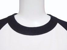 画像をギャラリービューアに読み込む, CHROME HEARTS クロムハーツ ラグラン 7部袖Tシャツ サイズS CHクロス セメタリークロス スクロールラベルロゴ 美品 中古 4b005685