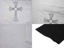 画像をギャラリービューアに読み込む, CHROME HEARTS クロムハーツ ラグラン 7部袖Tシャツ サイズS CHクロス セメタリークロス スクロールラベルロゴ 美品 中古 4b005685