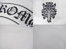 画像をギャラリービューアに読み込む, CHROME HEARTS クロムハーツ ラグラン 七分袖Tシャツ サイズS ヴァインダガー スクロールラベルロゴ ホワイト ブラック 美品 中古 4b005686