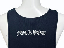 Load image into Gallery viewer, CHROME HEARTS クロムハーツ タンクトップ サイズM ブラック CHクロス FUCK YOU ホースシュー ニューヨーク限定 美品 中古 4b005691