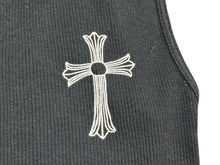 Load image into Gallery viewer, CHROME HEARTS クロムハーツ タンクトップ サイズM ブラック CHクロス FUCK YOU ホースシュー ニューヨーク限定 美品 中古 4b005691