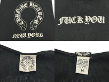 Load image into Gallery viewer, CHROME HEARTS クロムハーツ タンクトップ サイズM ブラック CHクロス FUCK YOU ホースシュー ニューヨーク限定 美品 中古 4b005691