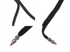 CHROME HEARTS × Bella Hadid クロムハーツ ベラハディッド イニシャルパッチロゴ ダガージップ レザー切り替えロング丈パーカー ブラック サイズXS 美品 中古 4b005693