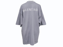 画像をギャラリービューアに読み込む, BALENCIAGA バレンシアガ 24SS リフレクター ロゴ Tシャツ 764235 TQVN1 グレー サイズS 美品 中古 4b005694