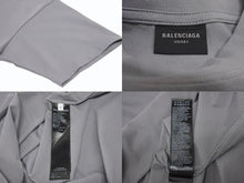 画像をギャラリービューアに読み込む, BALENCIAGA バレンシアガ 24SS リフレクター ロゴ Tシャツ 764235 TQVN1 グレー サイズS 美品 中古 4b005694