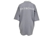 画像をギャラリービューアに読み込む, BALENCIAGA バレンシアガ 24SS リフレクター ロゴ Tシャツ 764235 TQVN1 グレー サイズXS 美品 中古 4b005695