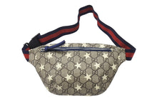 画像をギャラリービューアに読み込む, 極美品 GUCCI グッチ チルドレンズ キッズライン GGスプリーム ウエストポーチ ヒップバッグ ベルトバッグ スター ベージュ 中古 4b005696