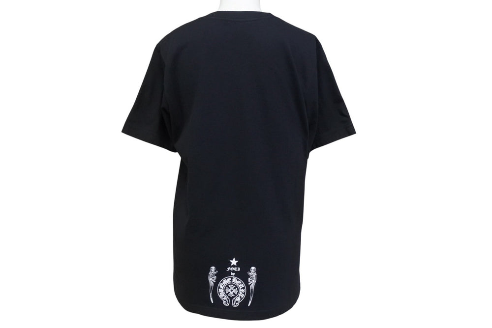 CHROME HEARTS クロムハーツ FOTI ジョー フォッティ プリント Tシャツ サイズS ブラック コットン 美品 中古 4b005700