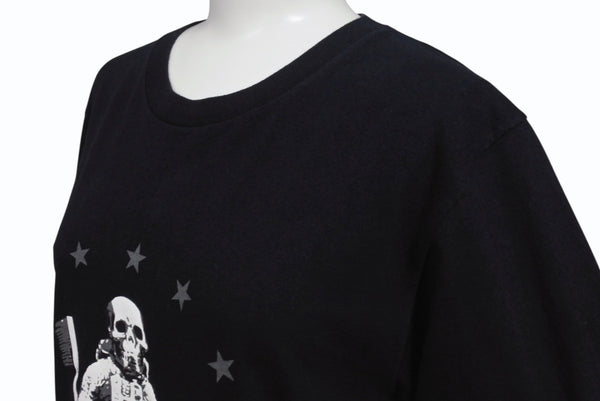 CHROME HEARTS クロムハーツ FOTI ジョー フォッティ プリント Tシャツ サイズS ブラック コットン 美品 中古 4b005700