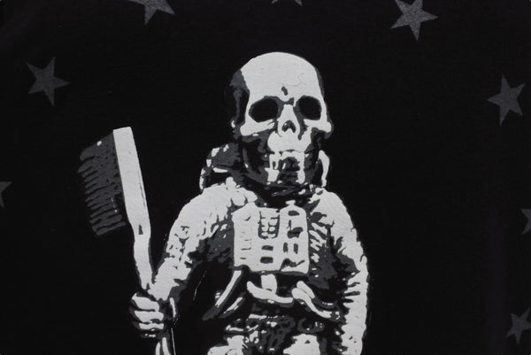 CHROME HEARTS クロムハーツ FOTI ジョー フォッティ プリント Tシャツ サイズS ブラック コットン 美品 中古 4b005700