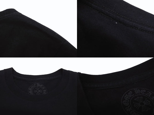 CHROME HEARTS クロムハーツ FOTI ジョー フォッティ プリント Tシャツ サイズS ブラック コットン 美品 中古 4b005700