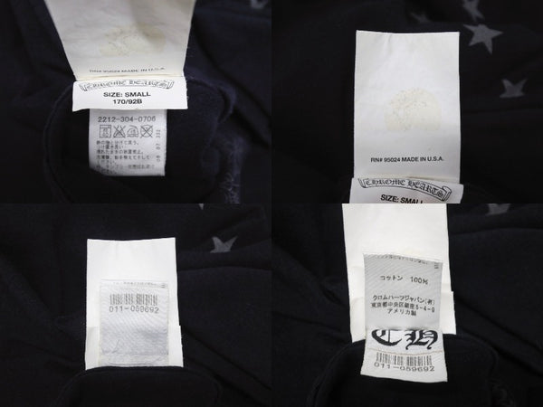 CHROME HEARTS クロムハーツ FOTI ジョー フォッティ プリント Tシャツ サイズS ブラック コットン 美品 中古 4b005700