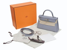 Load image into Gallery viewer, 新品未使用 HERMES エルメス ミニケリー2 ハンドバッグ ショルダーバッグ K刻印 2WAY ヴォーエプソン グリパンタン SV金具 外縫い 中古 4b005707