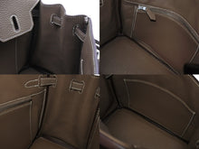 Load image into Gallery viewer, 極美品 HERMES エルメス バーキン25 トゴ ハンドバッグ □M刻印 エトゥープ シルバー金具 中古 4b005708