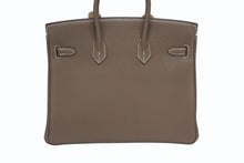 Load image into Gallery viewer, 極美品 HERMES エルメス バーキン25 トゴ ハンドバッグ □M刻印 エトゥープ シルバー金具 中古 4b005708