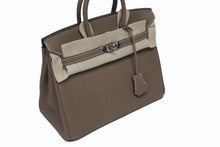 Load image into Gallery viewer, 極美品 HERMES エルメス バーキン25 トゴ ハンドバッグ □M刻印 エトゥープ シルバー金具 中古 4b005708