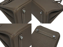 Load image into Gallery viewer, 極美品 HERMES エルメス バーキン25 トゴ ハンドバッグ □M刻印 エトゥープ シルバー金具 中古 4b005708