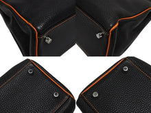 Load image into Gallery viewer, 極美品 SPO オーダー エルメス ケリー32 内縫い 読売ジャイアンツ ブラック オレンジ □P刻印 マットシルバー金具 ハンドバッグ 2WAY 中古 4b005709